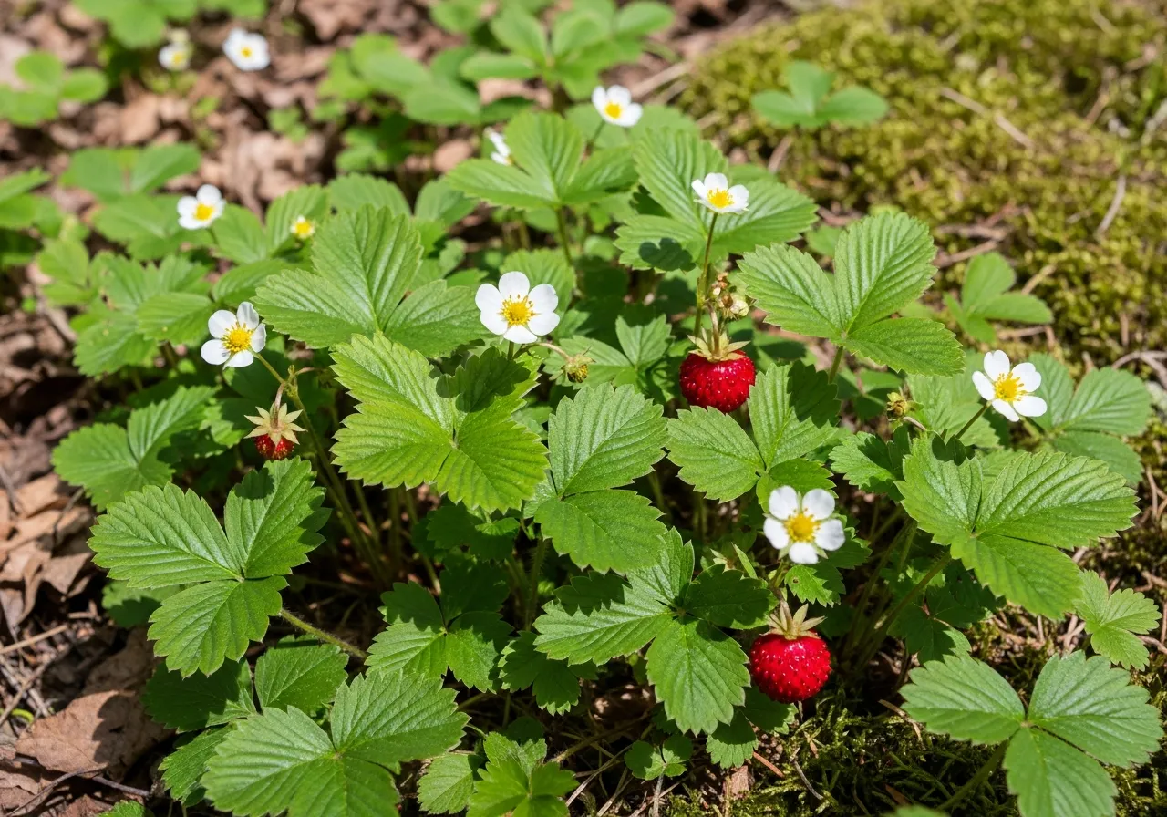Wild Strawberry (Fragaria virginiana)